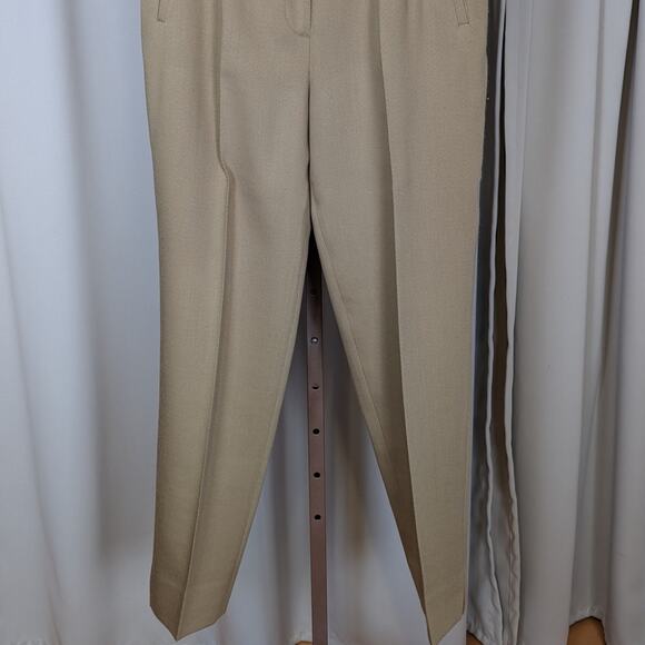 90s Vintage INC International Concepts Double Breasted Wool Pant Suit Tan Size 8 - Picture 16 of 16
